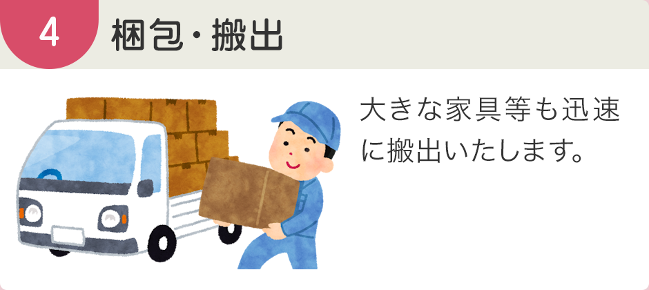 梱包・搬出